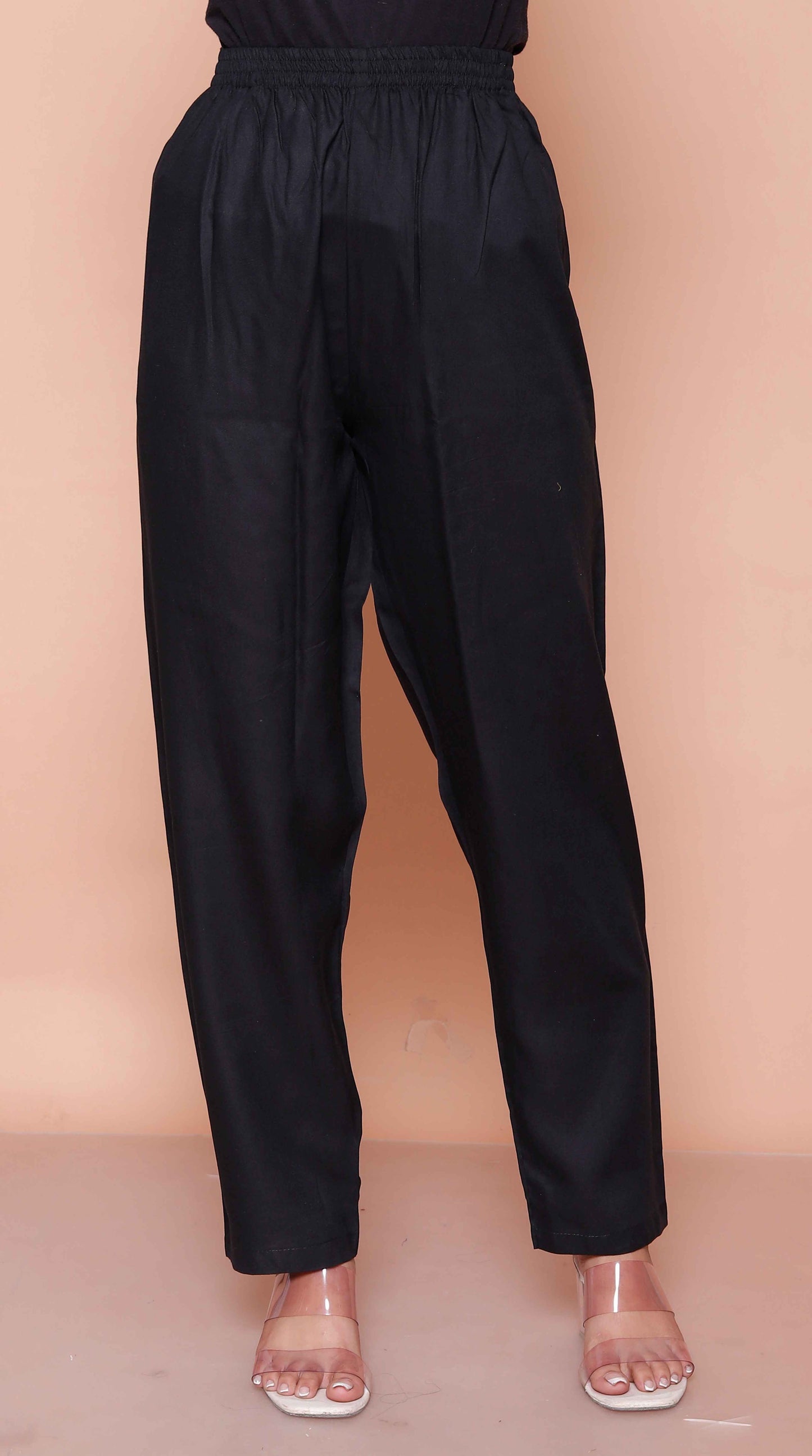 Miravan Womens Black Mirror work Angrakha Kurta and Palazzo Set