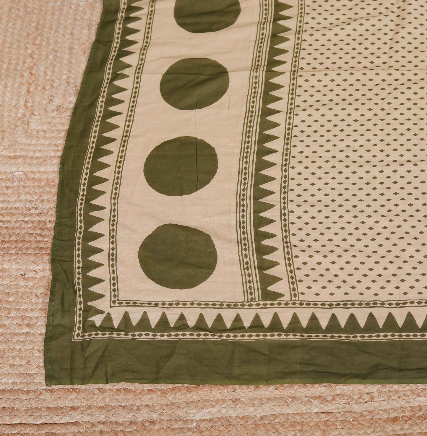 Miravan Womens Polka Dot Printed V-Neck Kurta with Palazzo and Dupatta Set